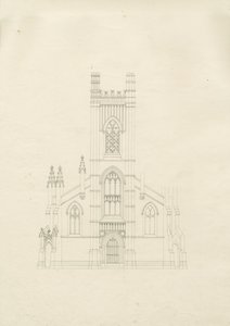 Burton-upon-Trent - Holy Trinity Church by School English