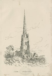 Clifton Campville Church: lithograph, nd [?c 1870]
