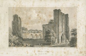 Croxden Abbey: Lithograph