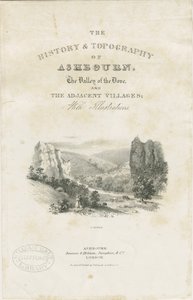 Dovedale - landscape: lithograph