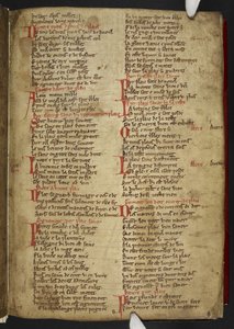 Novele cirurgerie, excerpt. A collection of medical recipes in Anglo-Norman verse