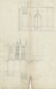 Interior of Lichfield Cathedral - West End of Choir by School English