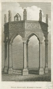Lichfield - Market Place: engraving, nd [c 1805] by School English