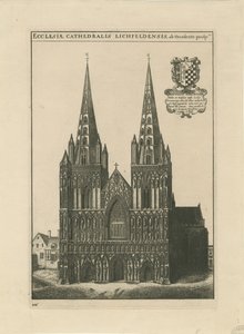 Lichfield Cathedral - West Front by School English