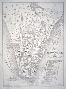 Plan of New York in 1729