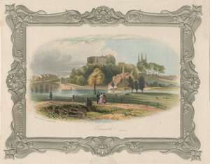 Tamworth Castle: steel engraving (tinted), nd [c 1841] by School English