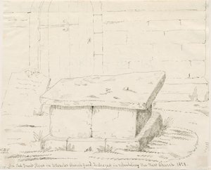 Uttoxeter Church - Old Tomb Stone by School English