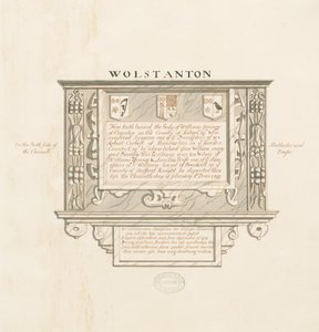 Wolstanton Church - Wall Monument to William Yonge of Caynton by School English
