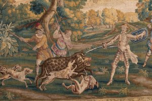 Hunting Scene, Origin Oudenaarde (Tapestry)