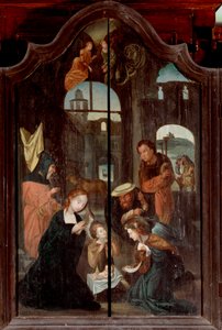 Triptych of the Nativity (detail) by School Flemish