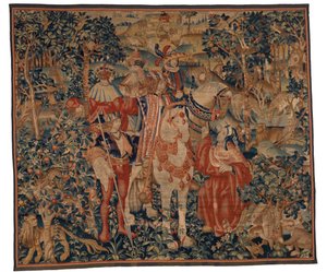 Tapestry, Alexander and Diogenes, Late 15th-Early 16th Century by School Franco Flemish