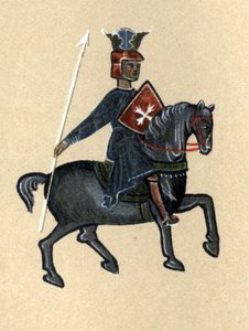 A Troubadour of the Middle Ages, illustration from 