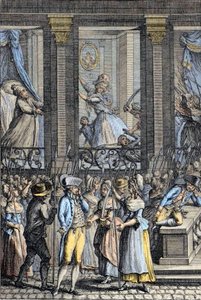 French Revolution - The terrible night of 5 to 6 October 1789 in Versailles - aggression by Louis XVI and Marie Antoinette by School French