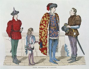Page boy, lord and valet by School French