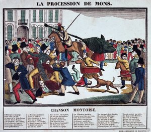 Procession of Mons by School French
