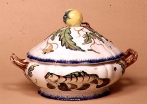 Tureen by Leboeuf et Milliet, Decorated by Rousseau after Bracquemond