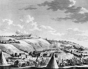 War of the French Revolution: Siege and capture of Lyon by the French Republican army on 9 October 1793 against the royalist troops by School French