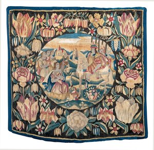 Biblical tapestry depicting Abigail and David, North Germany, late 16 - early 17th century