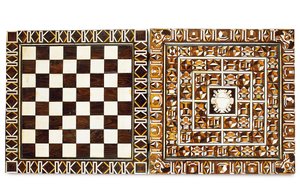 South German marquetry games box, from Augsburg or Nuremberg, late 16th-early 17th century by School German