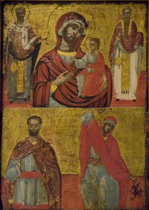 Madonna, Child, And Saints