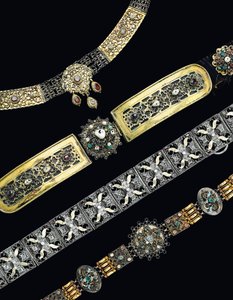 Four belts 17th - 19th century by School Hungarian