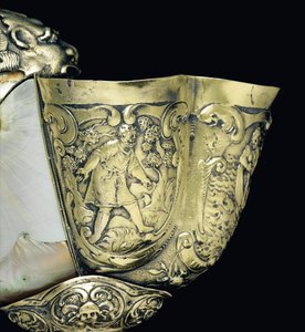 Mounted Nautilus Cup (detail) by School Hungarian
