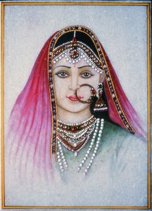 A Rajasthani Lady by School Indian