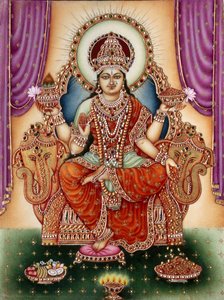Goddess Lakshmi by School Indian