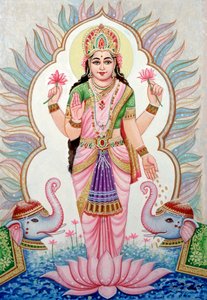 Goddess Laxmi, India by School Indian