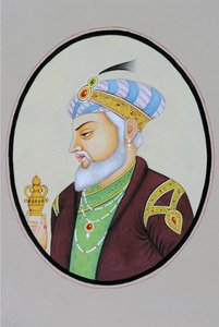 Miniature Painting of Mughal Emperor Aurangzeb