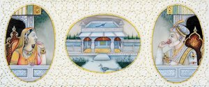 Mughal Emperor Aurangzeb with Wife Mehrunnisa