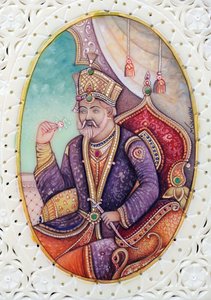 Miniature Painting of Mughal Emperor Bahadur Shah Zafar