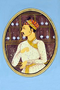 Miniature Painting of Mughal Emperor Akbar