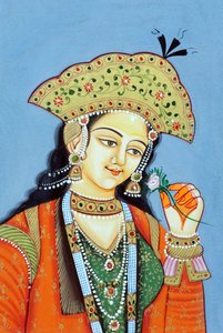 Mughal Queen Mumtaz Mahal by School Indian