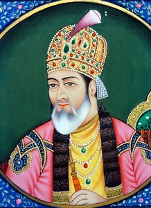 Mughal Emperor Shah Jahan Miniature Painting