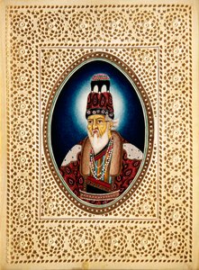 Painting of Mughal Emperor Shah Jahan on Ivory