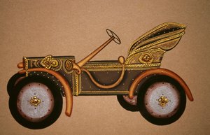 Painting of Old Royal Car Pattern, India by School Indian