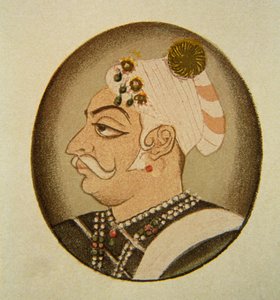 Portrait of Maharaja Bhartpur Badam Singh, Rajasthan, India