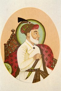 Portrait of Mughal Emperor Bahadur Shah, India