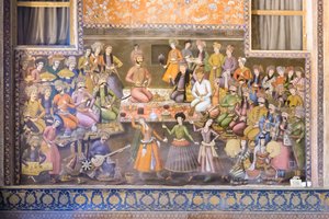 Fresco at Chehel Sotoun Palace, Esfahan, Iran