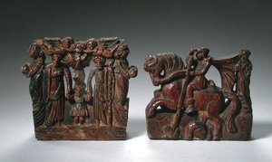 Carved decoration for bullock cart, from Sicily