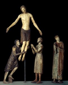 Cross Descent: Saint John, Saint Joseph of Arimathia, Saint Nicodema Around Jesus Christ Dead