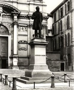 Monument to Alessandro Manzoni (1785-1873) by School Italian
