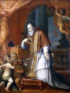 Pope Pius V (1504 - 1572). Anonymous painting from a Lombard Church.