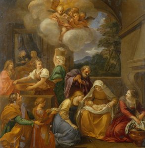 The Birth of John the Baptist by School Italian