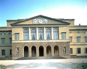View of the facade