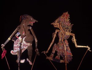 Wayang Kulit. Java Puppets. Jean François Hubert Collection. Paris by School Javanese