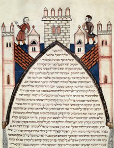 Soldiers on the Walls of a Fortified City by School Jewish