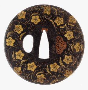 Tsuba: Floral Scrolls