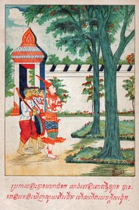 Mahajanaka Jataka. ca. 1910 by School Laotian